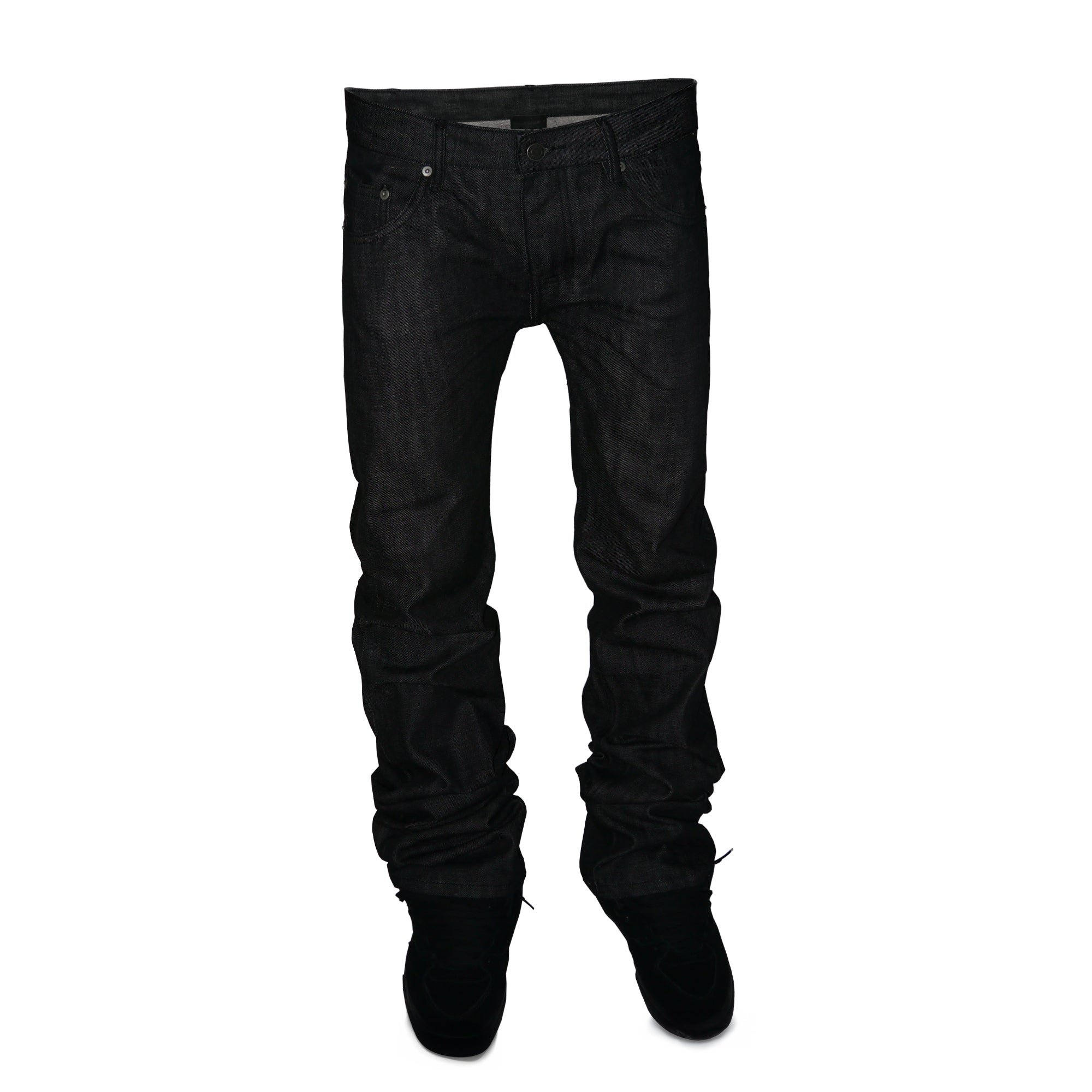 JAPANESE SELVEDGE DENIM STONE BLACK